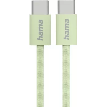 Hama Fabric USB-kabel USB 2.0 1 m USB-C groen