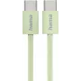 Hama Fabric USB-kabel USB 2.0 1 m USB-C groen