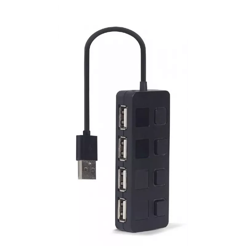 USB 2.0-interfacehub Gembird UHB-U2P4-05 met 4 USB-aansluitingen