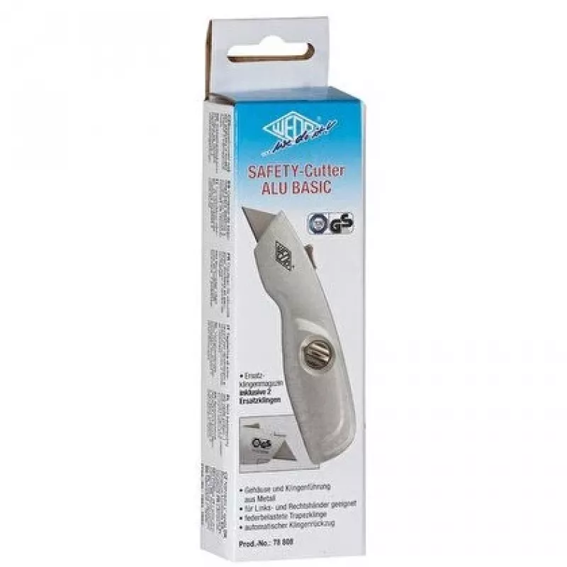 Cuttermes WEDO 78 808 vast mes, aluminium behuizing, mesbreedte 44 mm