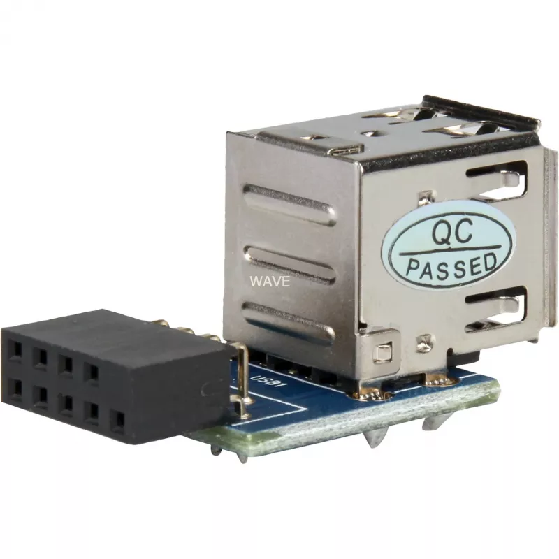 DELOCK-adapter 1 x 9-pins 2,54 mm naar 2 x USB 2.0-A 41825