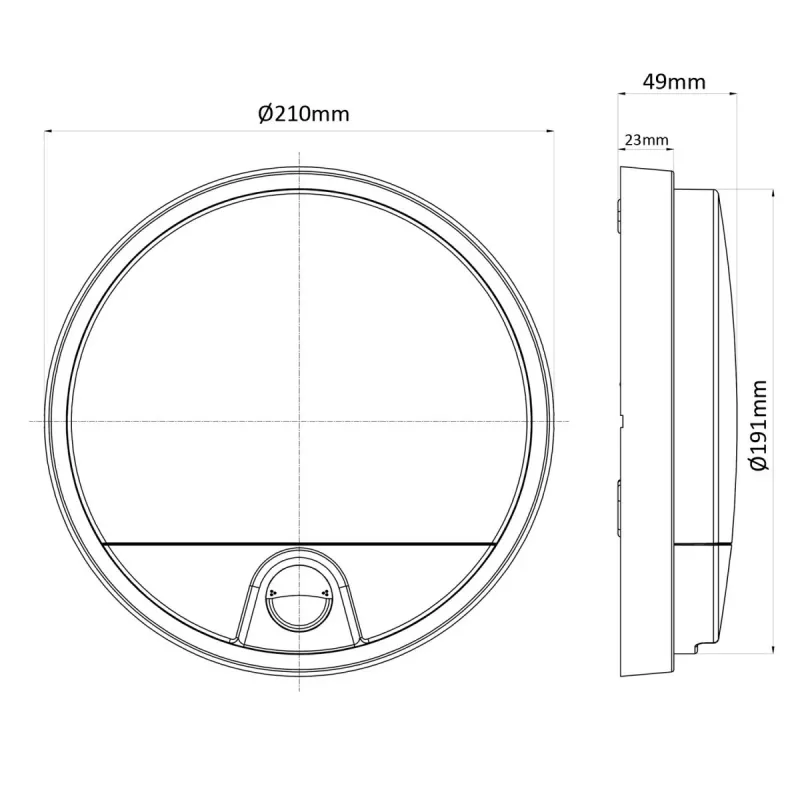LED-lamp MACLEAN MCE291W met IR-bewegingssensor, 10 W, 3000 K