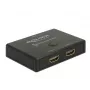 DeLock HDMI 2 - 1 switch bidirectioneel 4K 60 Hz - video/audio-switch - 2 x HDMI - desktop