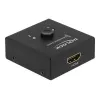 DeLock HDMI 2-1 bidirectioneel 4K 60 Hz compact - retail box - video-/audioswitch - 2 x HDMI - desktop (64072)