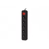 Lanberg PS1-05E-0300-BK stekkerdoos, 5 stopcontacten, 3 m, zwart, met schakelaar