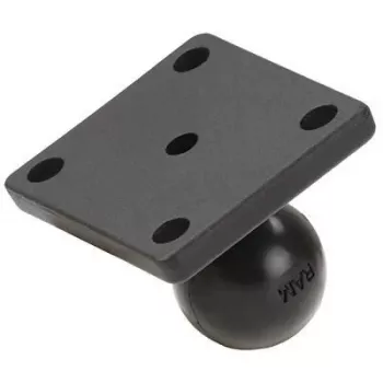 RAM Mounts basisplaat rechthoekig (2 x 1.7 ) - B-kogel (1 ), AMPS-gatenpatroon (RAM-B-347U)