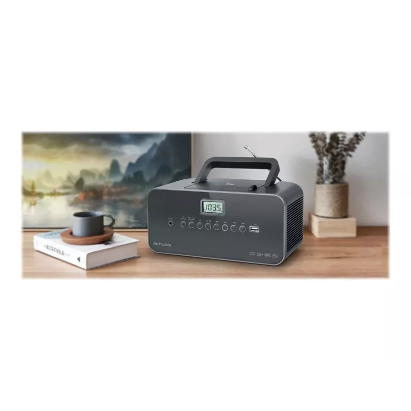 Muse M-28 DG cd-speler draagbare cd-speler zwart