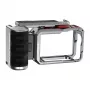 Titanium uitbreidingskooi met greep en extra Puluz aansluitingen voor DJI Osmo Action 6