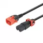 Stroomkabeladapter MicroConnect MC-DUALC14C15-2M — dual C14 naar C15, 2 m