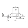 ROLINE kabelgoot TPE Flex, 60 mm, zwart, 1,8 m (19.08.3105)
