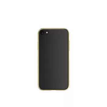 Hoes Devia Glimmer-serie voor iPhone SE2, goud, harde PC-achterkant