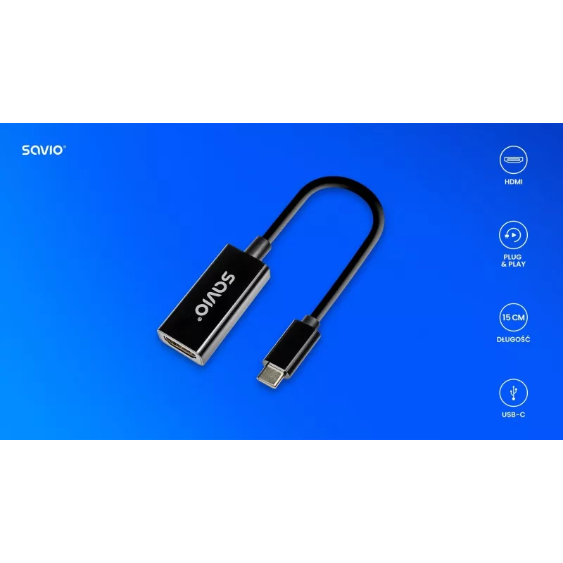 USB-grafische adapter Savio AK-79