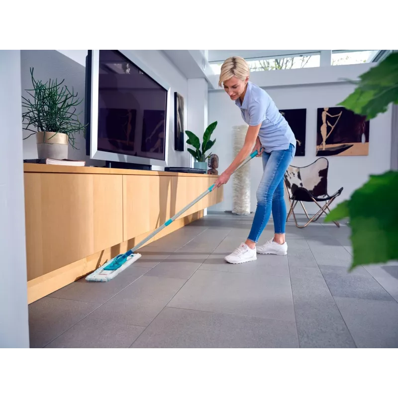 Leifheit 55092 Mop Microvezel 8000 ml Droog&Nat Microvezel blauw, grijs