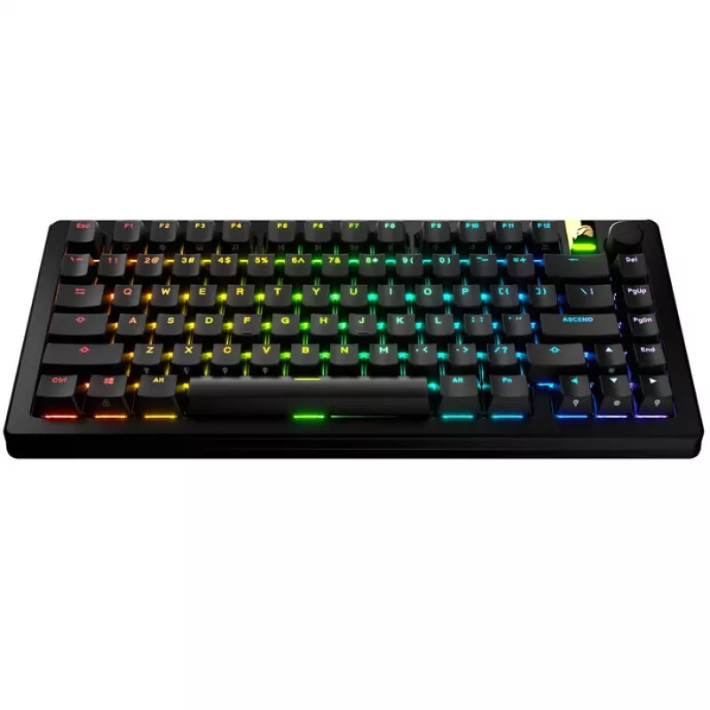 GLORIOUS GPBT backlit keycaps — ANSI-layout, PBT-materiaal, zwart