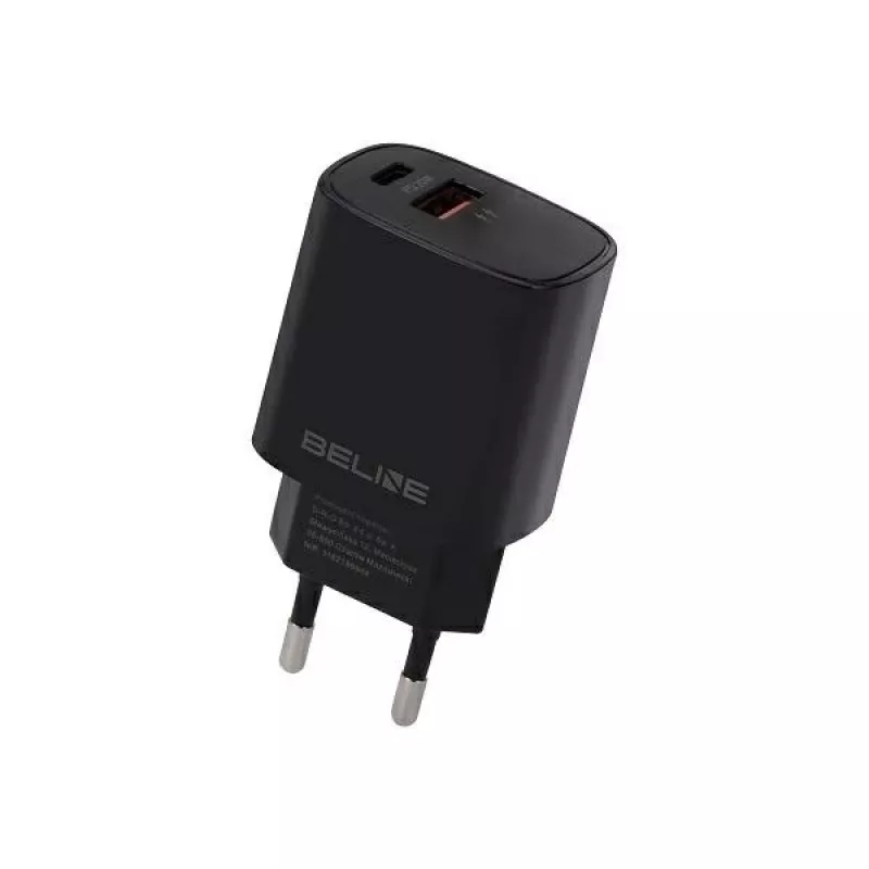 Oplader Beline Beli02159 — 20W USB-C en USB-A PD/QC-compatibel
