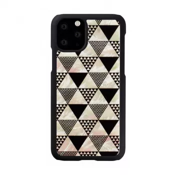 Telefoonhoesje iKins voor iPhone 11 Pro – zwart piramidedesign