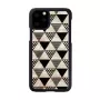 Telefoonhoesje iKins voor iPhone 11 Pro – zwart piramidedesign