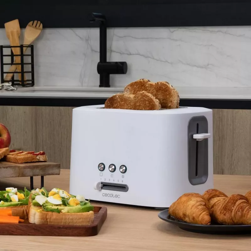 Toaster Toast&Taste 9000 Double wit (wit, 980 watt, voor 2 sneetjes toast)