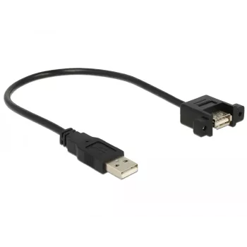 USB-kabel DeLOCK 85462 USB 2.0 0,25 m zwart