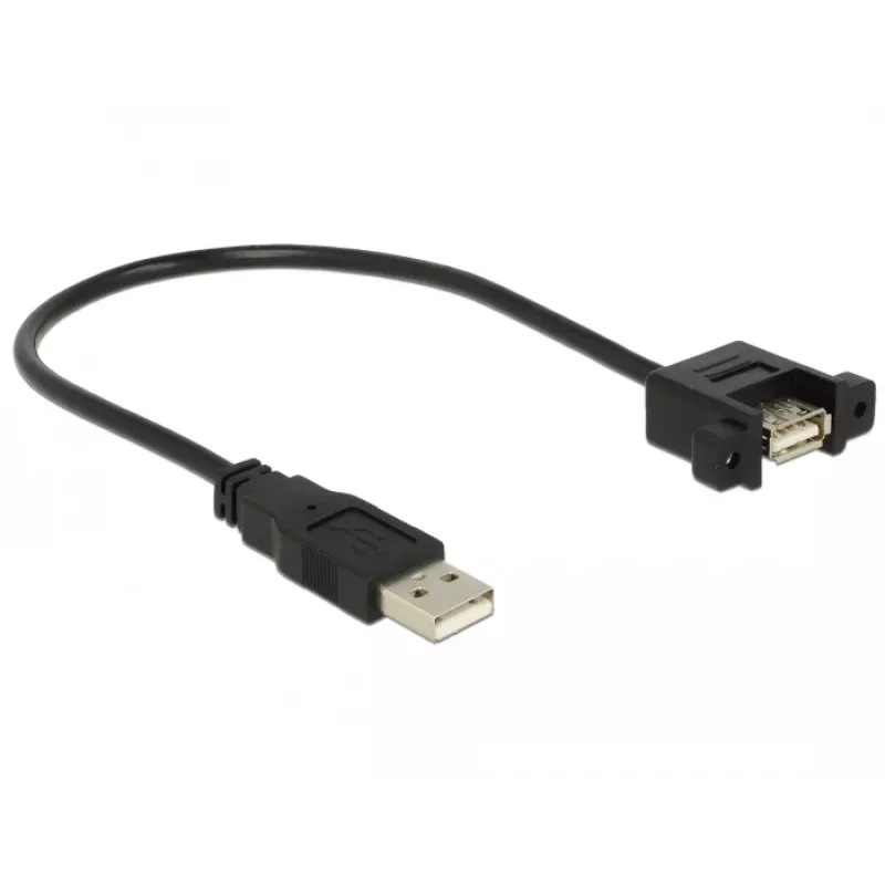 USB-kabel DeLOCK 85462 USB 2.0 0,25 m zwart