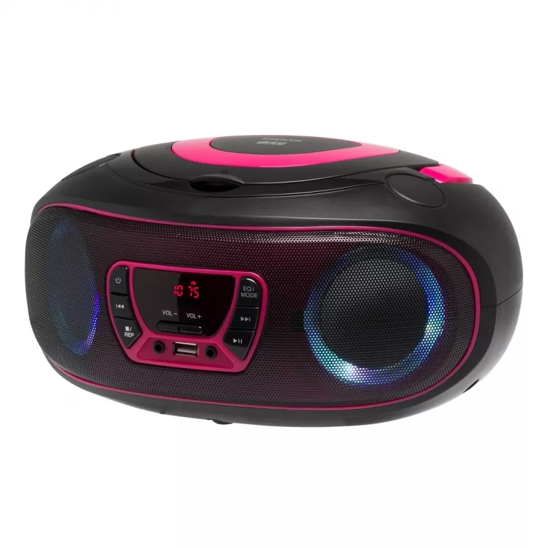 Denver TCL-212BT PINK cd-speler draagbare cd-speler zwart, roze