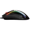 Glorious Model D gamingmuis - zwart, glanzend + muismat - XL