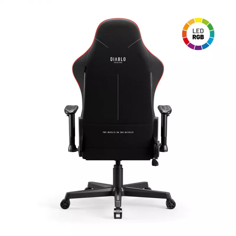 Gaming-stoel Diablo X-Starter zwart LED — Diablo X-Starter gaming-stoel met geïntegreerde LED-verlichting
