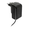Indoor AC snellader Akasa AK-PK15-02CM — 15W, USB-C 3A, 1,5 m kabel, zwart
