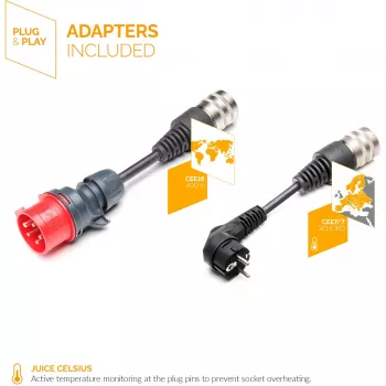 Juice Technology JUICE BOOSTER 3 air Country EU Basic Set (antraciet/zwart, 1,4 - 11 kW, 3,1 meter kabel)