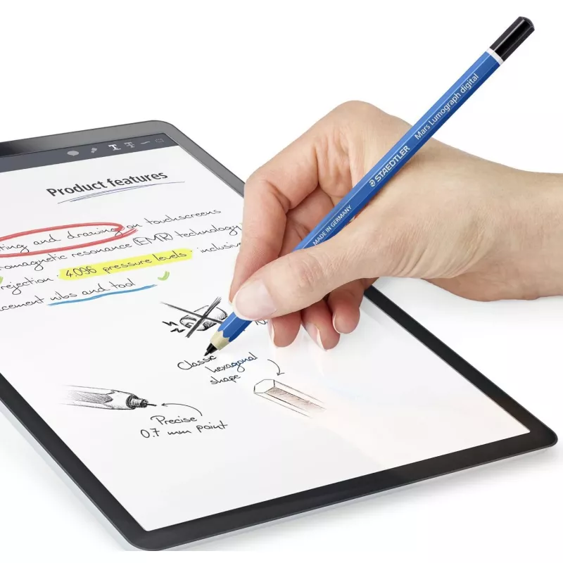 Staedtler Mars Lumograph Digital Classic digitale pen, blauw