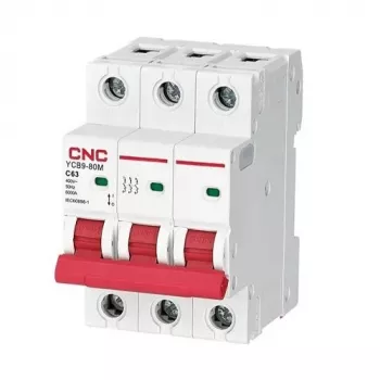 CNC leidingbeveiligingsschakelaar, 3P, 63A, C-klasse, 6kA