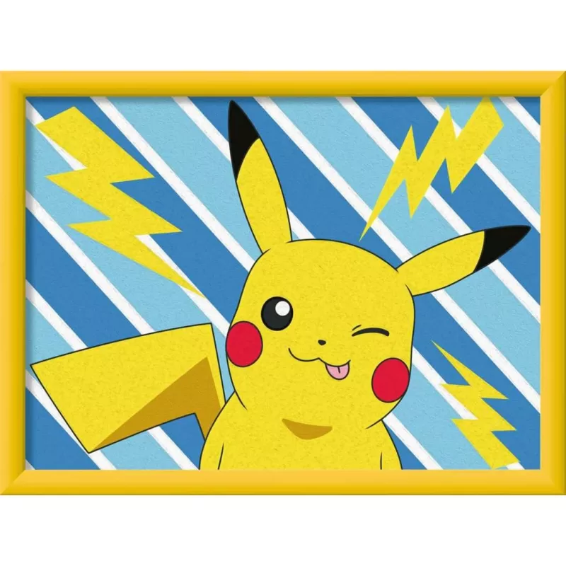 Malset Ravensburger CreArt — Frecher Pikachu (model 25557) schilderen op nummer set