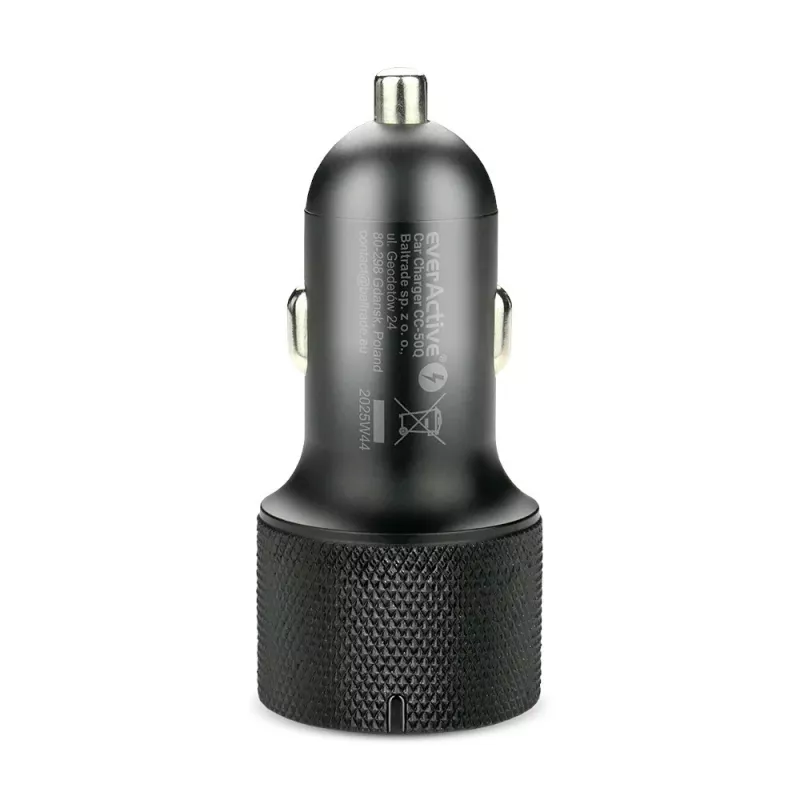 Auto-oplader everActive CC-50Q QC3.0 75W met Quick Charge 3.0-ondersteuning en USB-aansluitingen