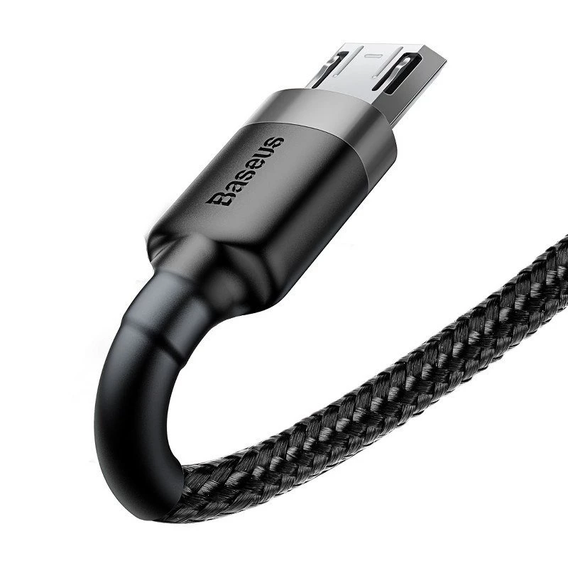 Baseus Cafule 2.4A 1m Micro-USB-kabel (grijs/zwart)