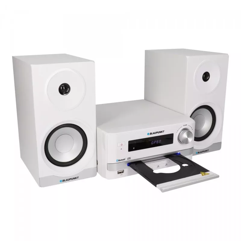 Home audio microsysteem BLAUPUNKT MS16BT 15 W, CD/USB/MP3, Bluetooth, FM RDS, wit