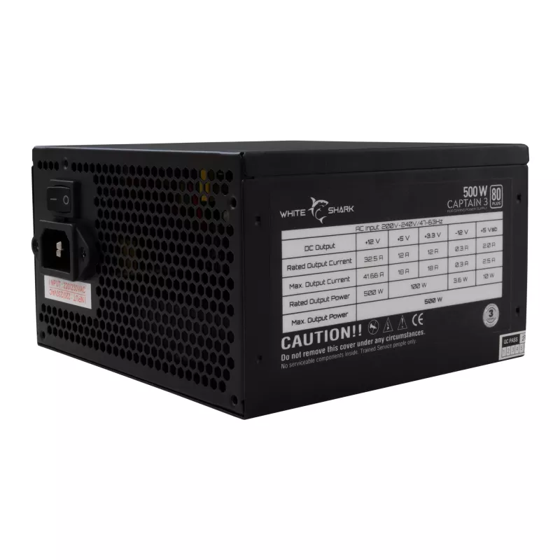 Voeding White Shark GPSU-W500F Captain 3 500W