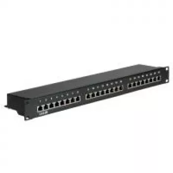 VALUE patchpanel Cat.5e 24 poorten STP zwart
