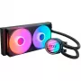Vloeistof-CPU-koeler NZXT Kraken Core RGB 240 – all-in-one 240-mm-radiator, RGB-verlichting, zwart