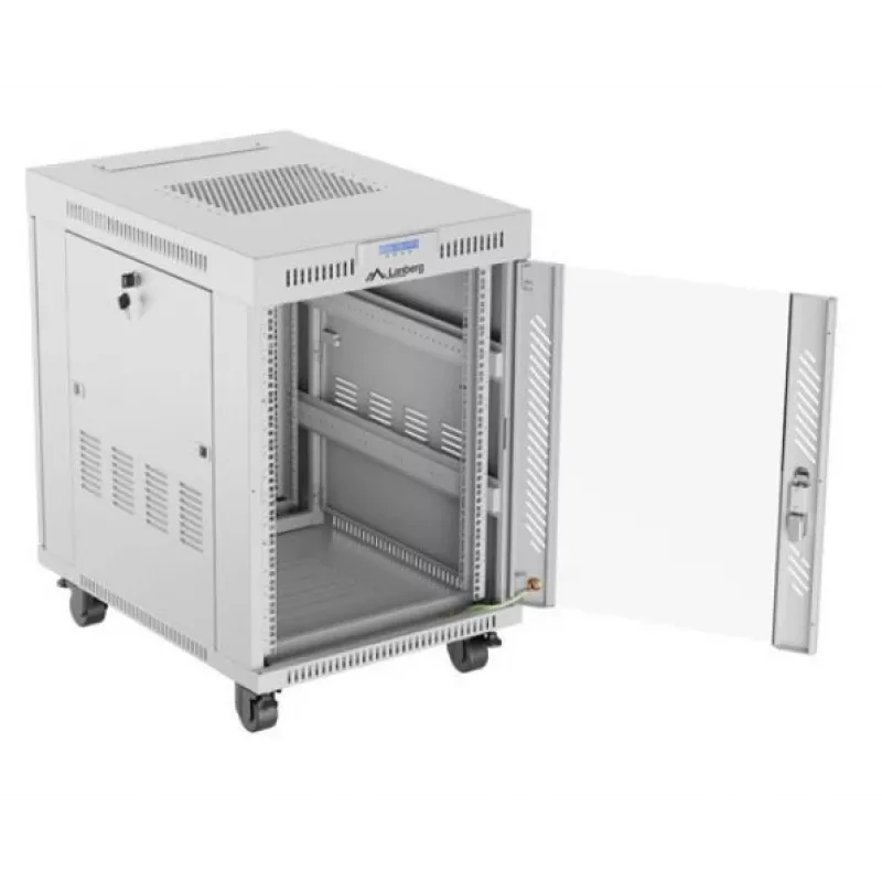 Vrijstaande rack-behuizing LANBERG FF01-6815-12SL 15U, 600×800×922 mm, 1200 kg, IP20, grijs