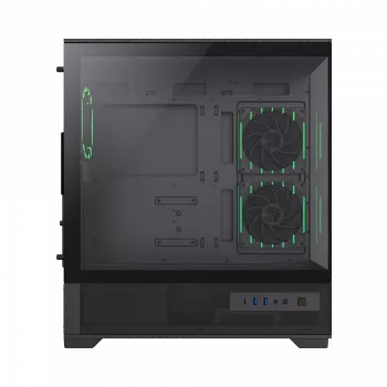 Gamemax behuizing | VISTA 2 AB | zwart | midi-tower | voeding niet inbegrepen