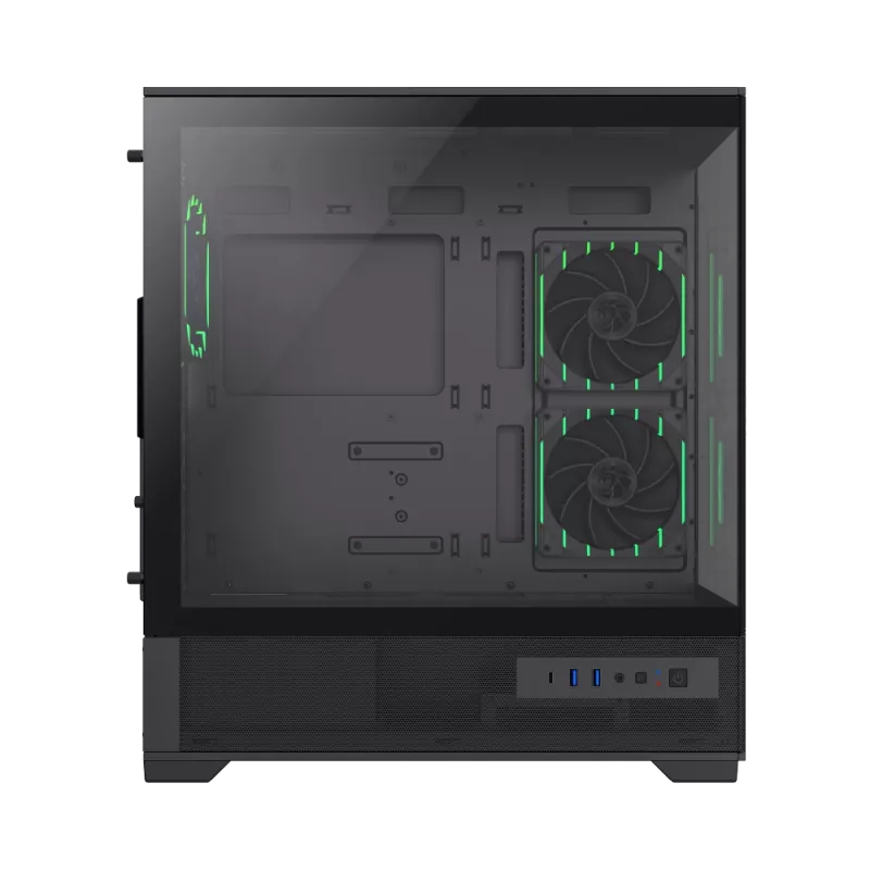 Gamemax behuizing | VISTA 2 AB | zwart | midi-tower | voeding niet inbegrepen