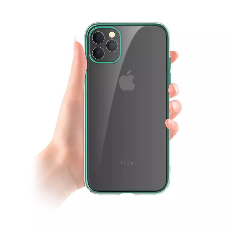 Beschermende hardcase Devia Glimmer Serie voor iPhone 11 Pro, groen, PC-achterkant