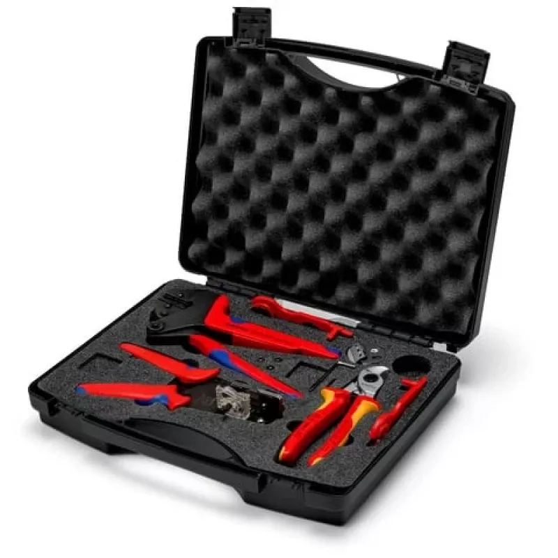 Knipex 97 91 04 V02 fotovoltaïsche MC4-stekkerverbinder gereedschapskoffer