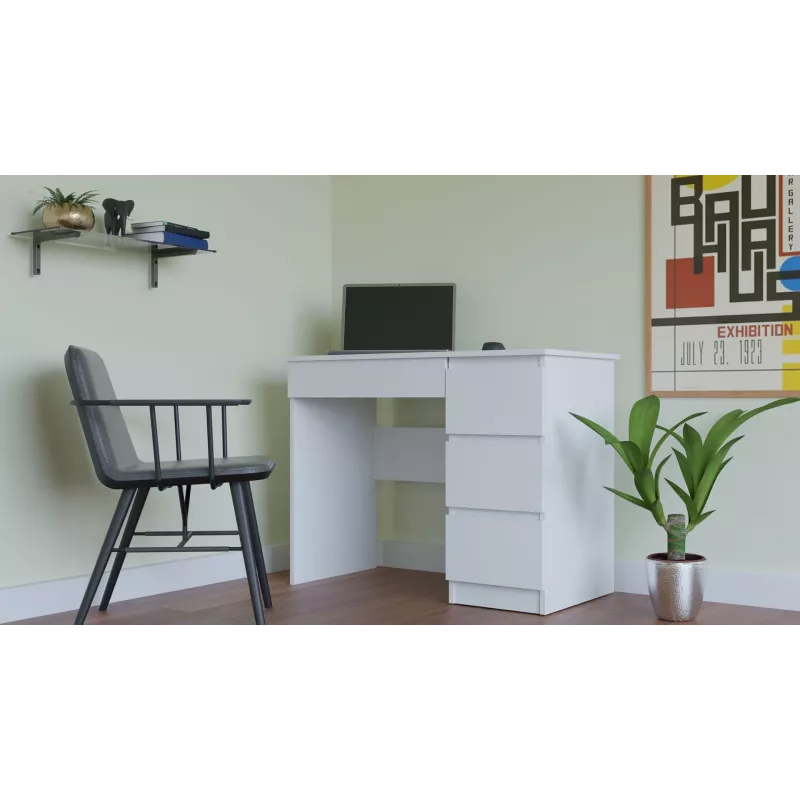 TOP E SHOP MIJAS rechter bureau, wit
