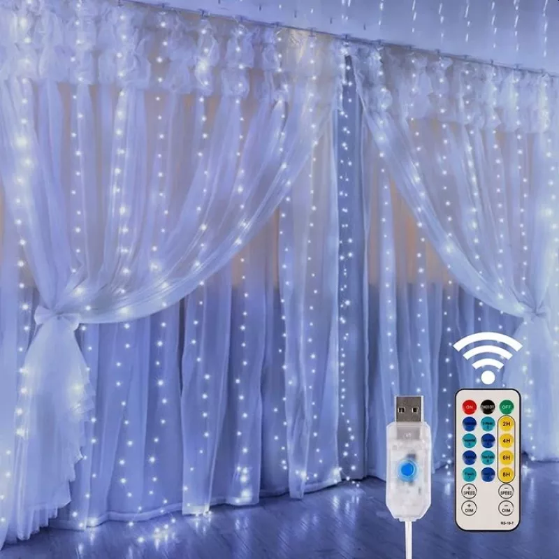 LED-gordijn Extralink KURTYNA LED 3x3 met afstandsbediening (model EX.73172)