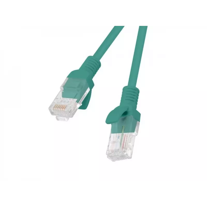 Patchkabel CAT.6 UTP LANBERG PCU6-20CC-0025-G — 0,25 m, RJ-45 stekker-stekker, CCA, 250 MHz, groen, 10-pack