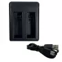 Batterijoplader GOPRO AHDBT401, dual