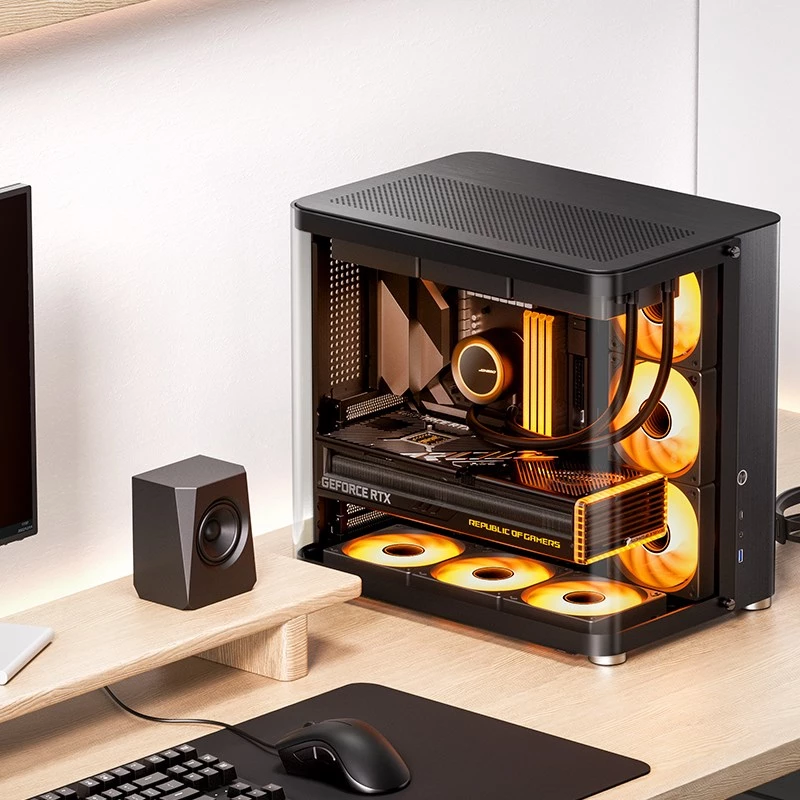 PC-behuizing Jonsbo TK-2 2.0 midi tower zwart