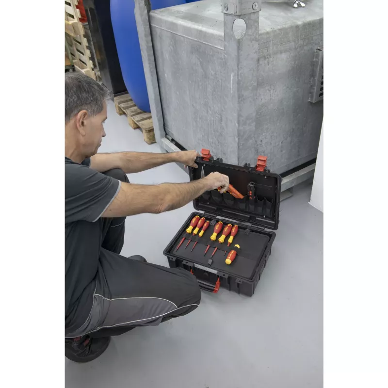 Wiha 45530 Basic Set L electric gereedschapsset, 18-delig, met koffer