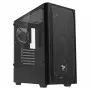 PC-behuizing SAVIO Noctis Flow — Cube Mini-ITX/Micro-ATX/ATX, 3x120mm voor, 1x120mm achter, 2x3,5 inch + 3x2,5 inch vakken, gehard glas